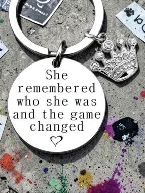 She Remembered Inspirational Keychain